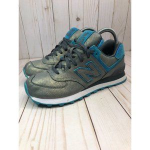 New Balance - 574 Mineral Glow Grey Blue Women's 7